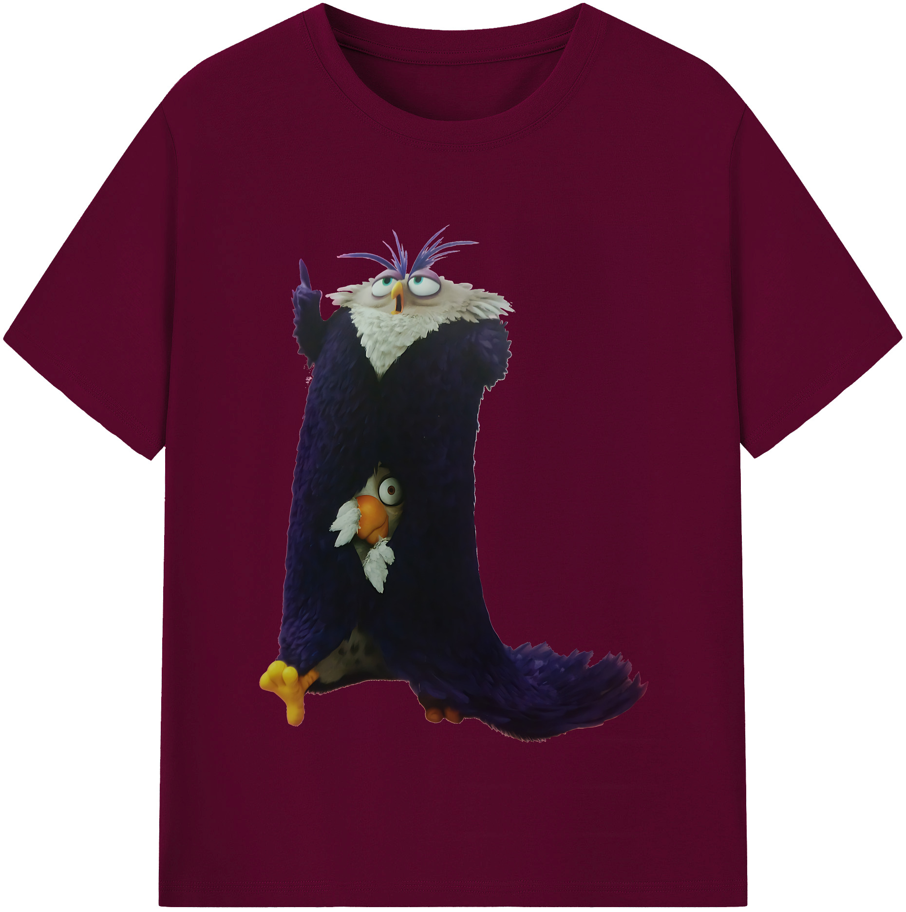 （画像用） Angry Birds アングリーバード レディースカジュアルプリントTシャツ（綿100％）